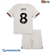 Fotballdrakt Barn Chelsea Enzo Fernandez #8 Bortedraktsett 2025-26 Kortermet (+ Korte bukser)